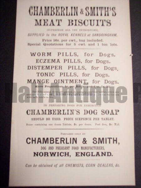 Dog Advertising Ephemera c.1900