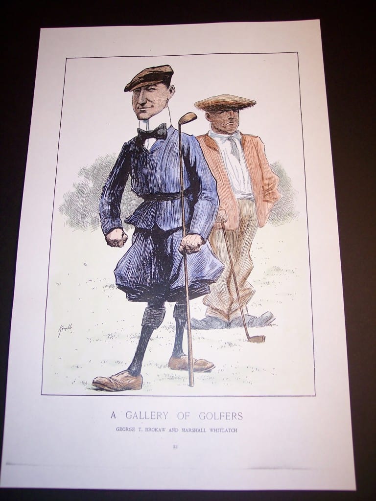 Golf Repro Hand colored reproduction. 11x17" 45.