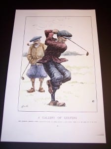 Golf Repro Hand colored reproduction. 11x17" 45.