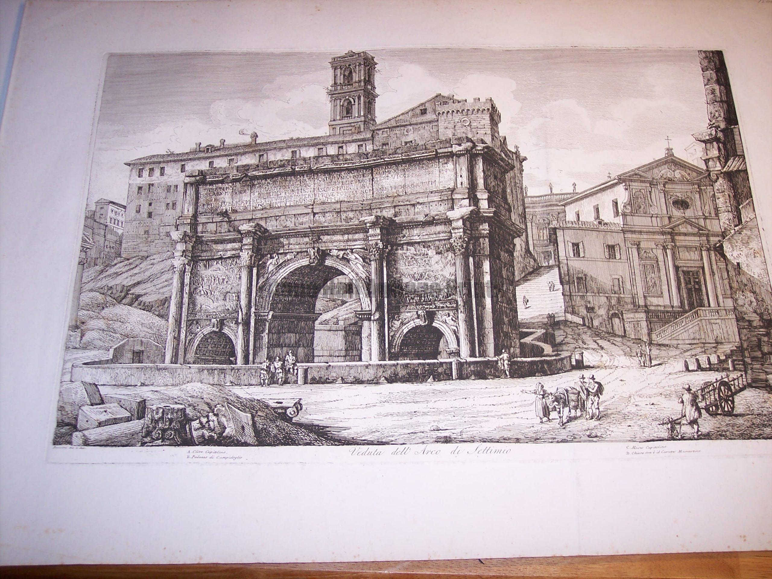 Rossini Etching of Rome 8070