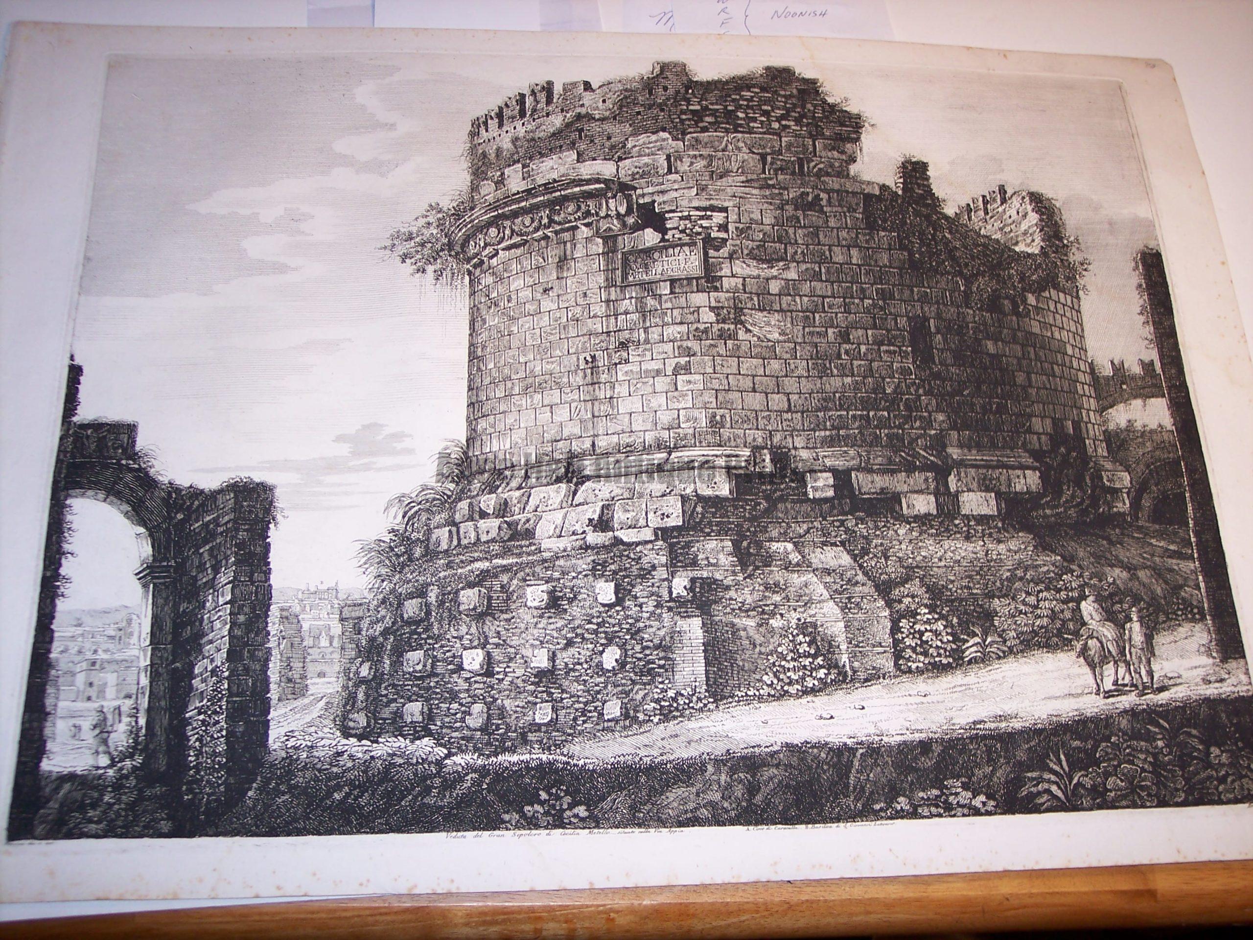 Rossini Etching of Rome 8072