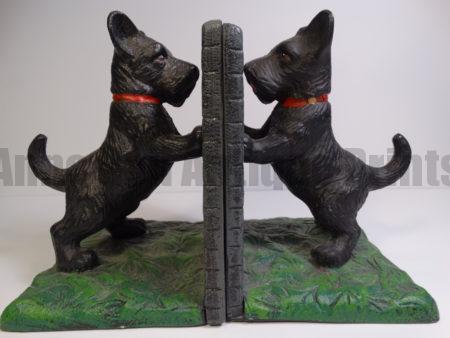 old bookends scottie dogs
