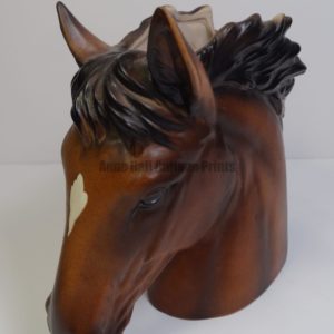 old flower vase horse