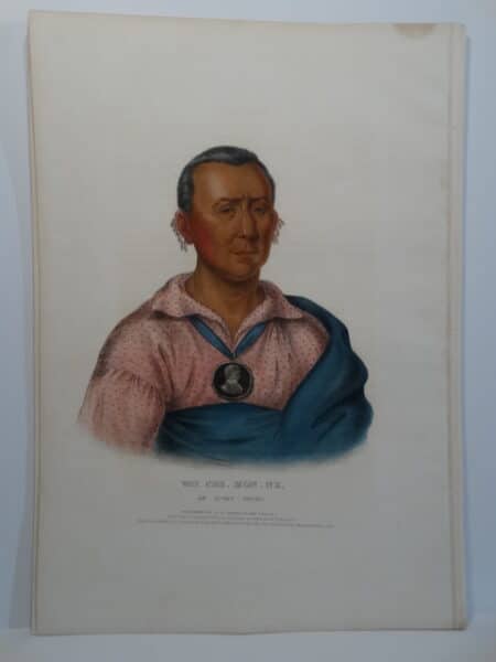 WAT-CHE-MON-NE is a 1838 folio lithograph from Tribes of North America.