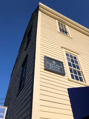 Cowley's Wharf Warehouse is the now Anne Hall Antique Prints. Look for signs: "Antique Prints Gallery" and "Old Maps." Located at "The Anchor of Newport," at 12 Bowen's Wharf. Experience all Newport RI art galleries!