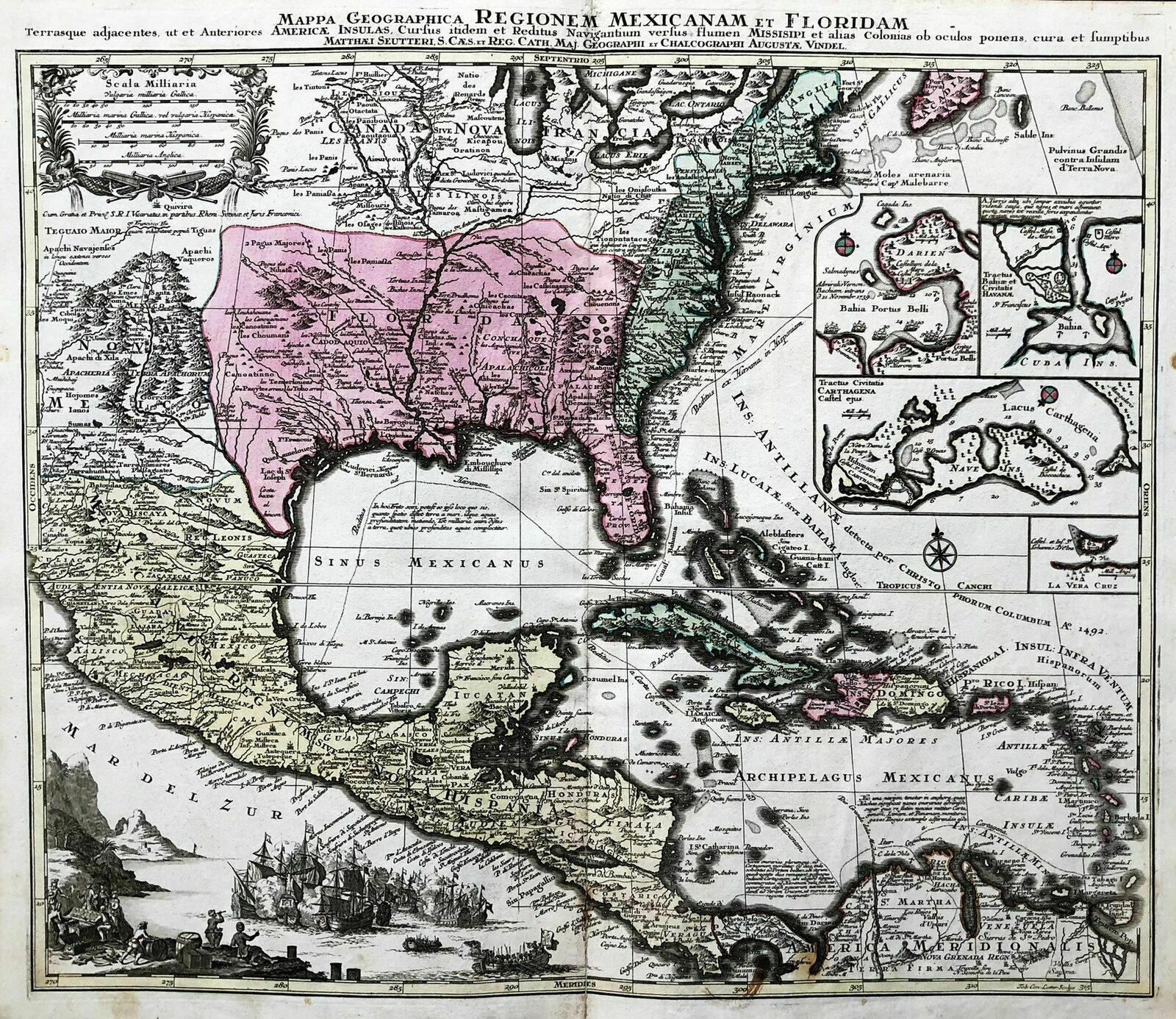 Extraordinary rare map of the Eastern United States. An example of the rare maps Anne Hall Antique Prints Gallery, offers for sale in her Newport Showroom.