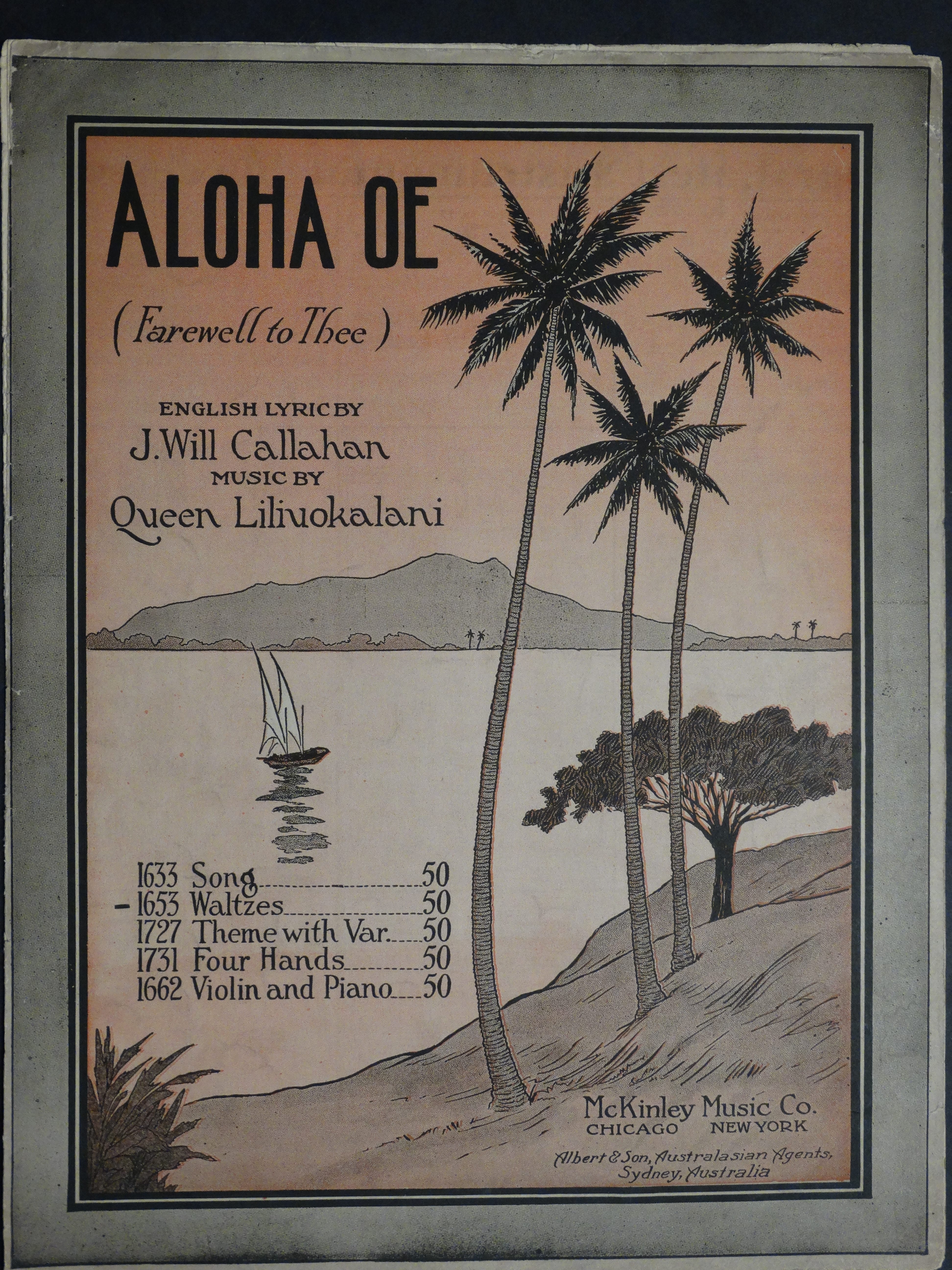 Aloha Oe Anne Hall Antique Prints
