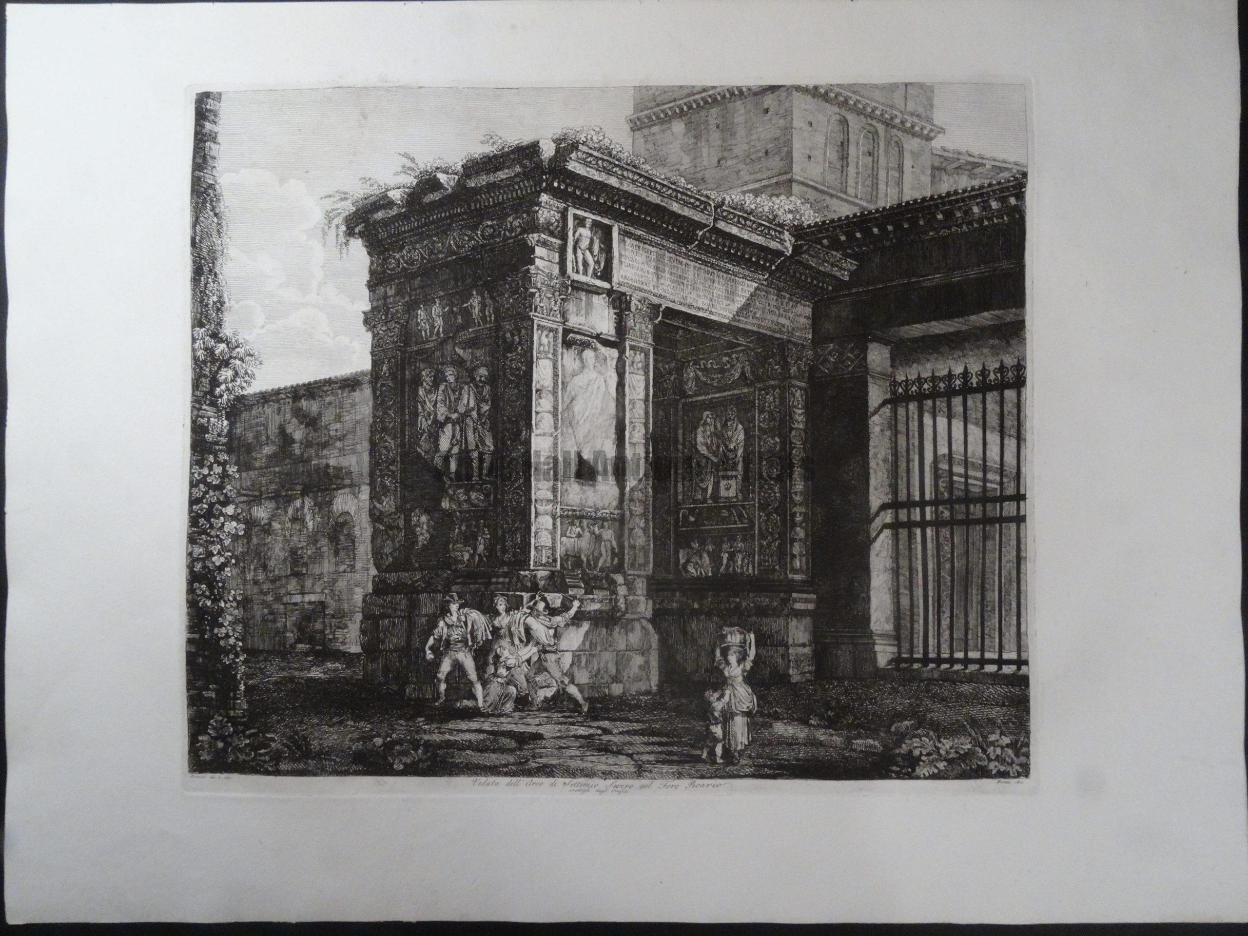Arco di Settimil, Roma 1821