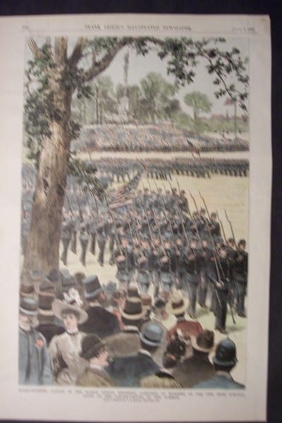 Parade of the Boston School Regiment, Composed of Members of the City High Schools, June 2, 1888. $60.
