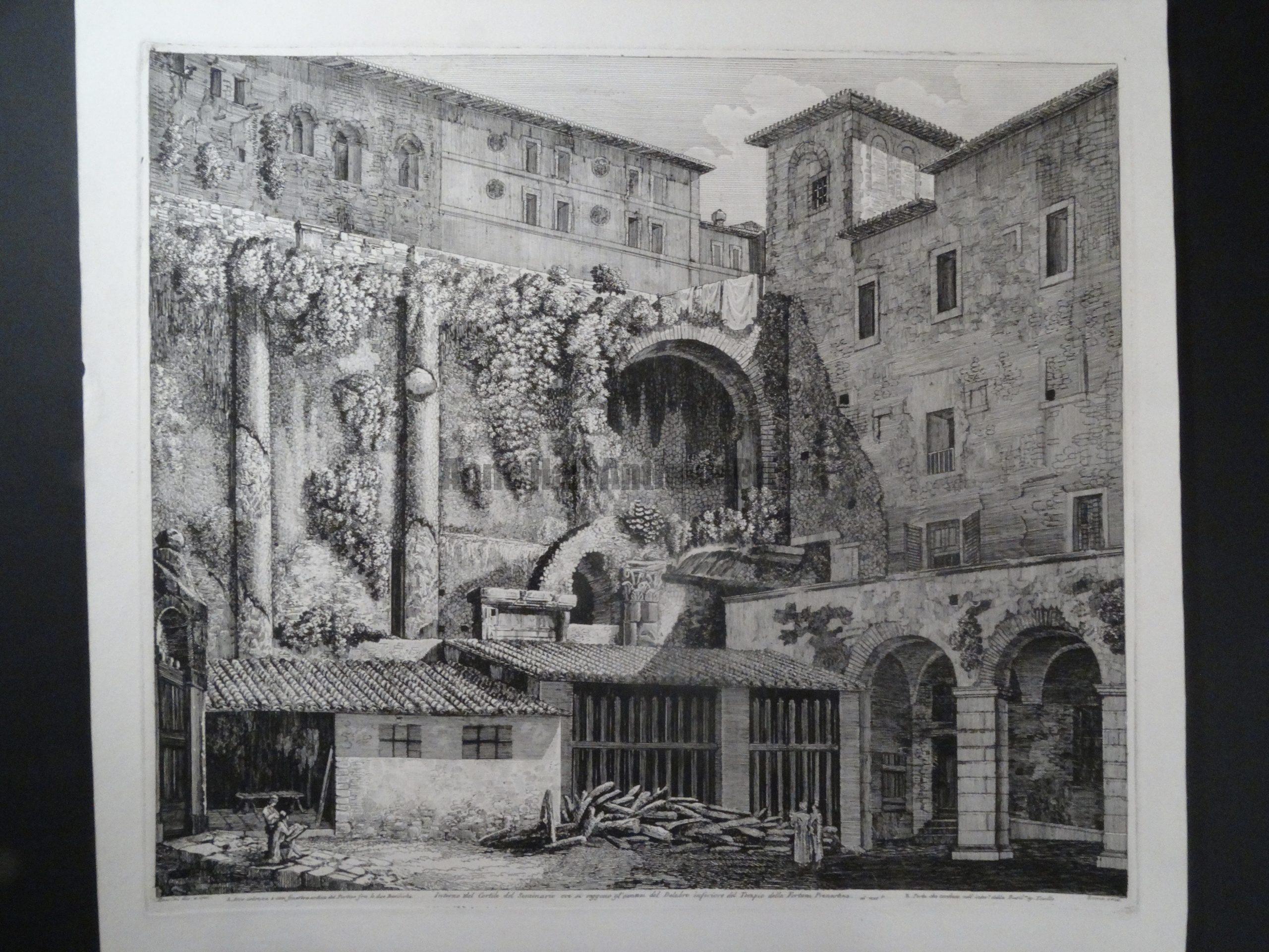 Cortile de Seminario, Roma 1826