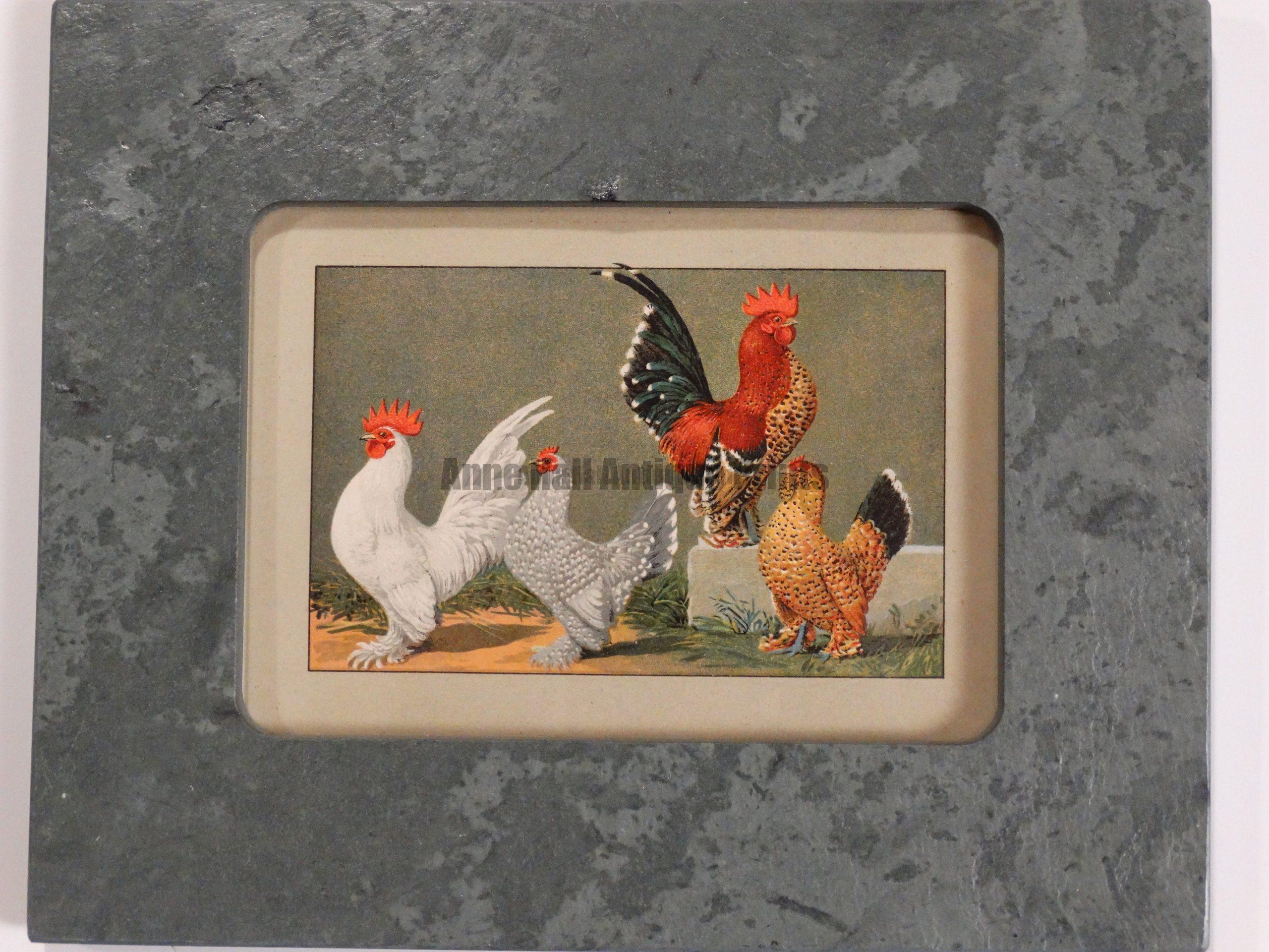 Chickens in Green Slate #2