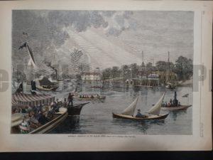 Saturday Afternoon on the Harlem River, June 28, 1879. $100.