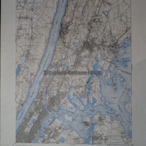 Wonderful vintage 1967 topo map of Manhattan from the