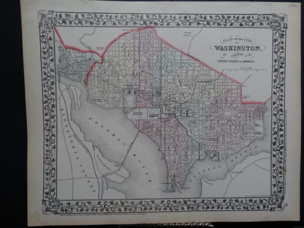Plan of the City of Washington the Capitol. 1874
