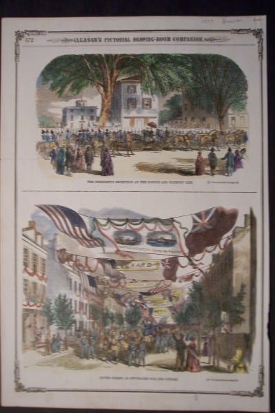 The President's Reception at the Boston and Roxbury Line, 1857. $60