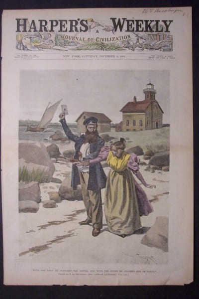 Harper's Weekly front page, Captain Lattamore, December, 9, 1893. 