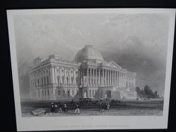 The Principal Front of the Capitol Washington. 